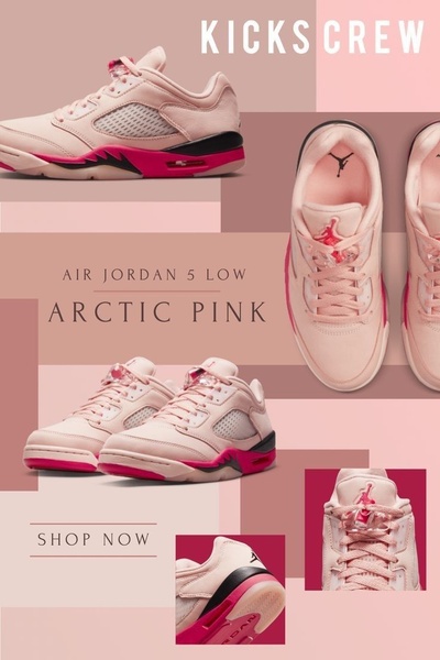 sneakers, running shoes, athletic shoes, low top sneakers, training shoes, new arrival, bestseller push, brand awareness, minimalist, modern typography, calm, fresh, pink, pastel, neutral